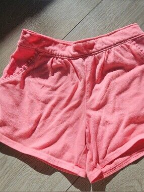 OshKosh B'gosh Pink Knit Shorts Toddler Girl Size 4T Summer Pockets🩷